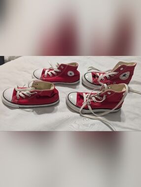 Converse Kids' Red Canvas Sneakers- Each $15